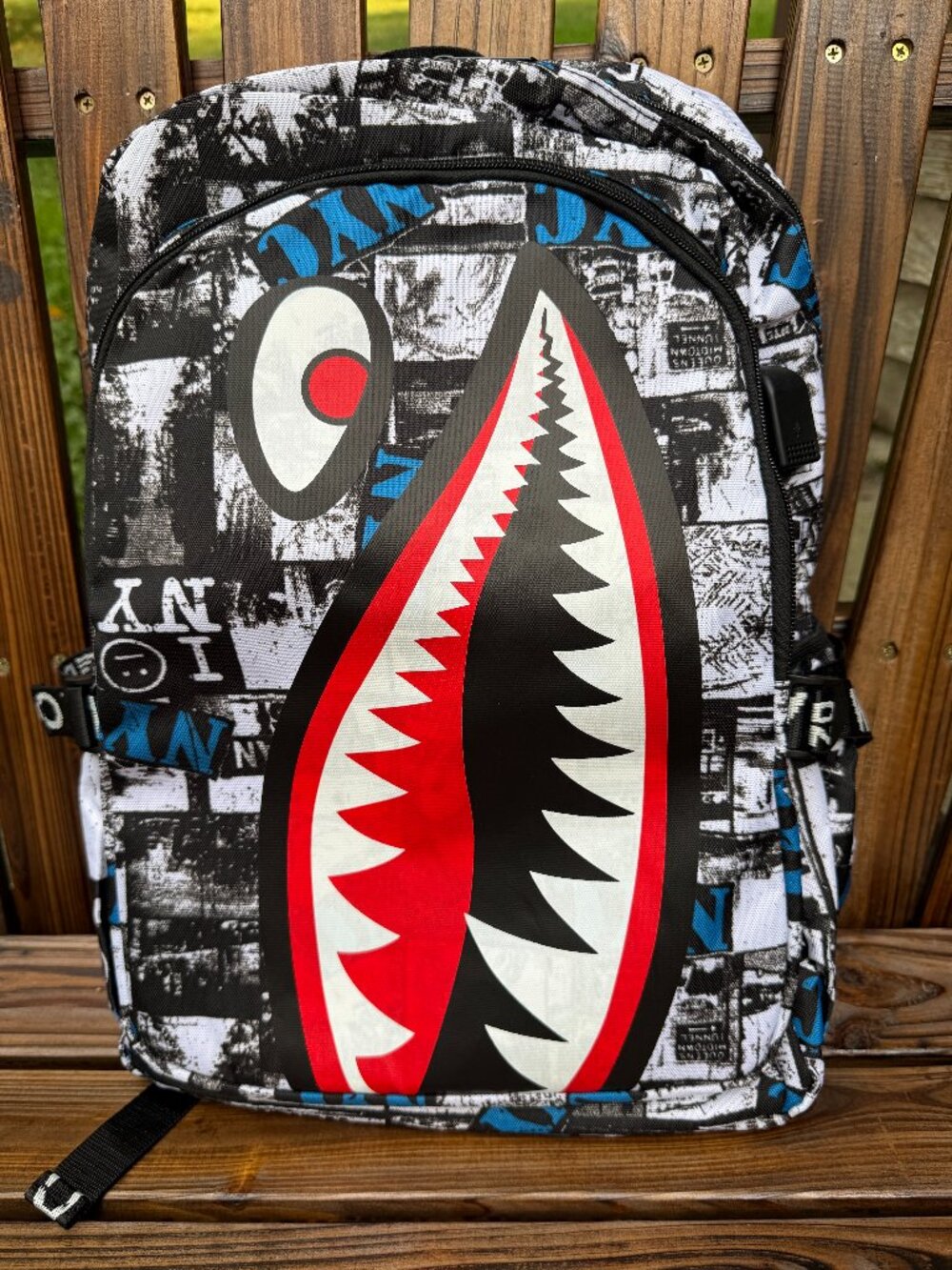 Shark Mouth Backpack - Trending School Bookbag, Waterproof w/ Multiple Pockets